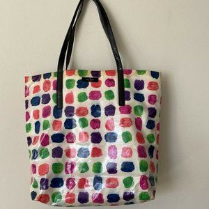 Kate Spade Large Colorful Vinyl Tote Bag
